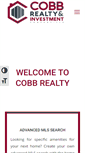 Mobile Screenshot of cobbrealtyhomes.com